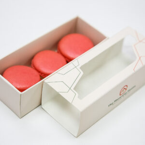 French Macarons Box 3 pieces (strawberry)