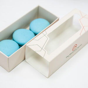 French Macarons Box 3 pieces (vanilla)