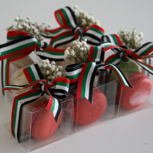UAE National French macarons Favor Boxes 2pc